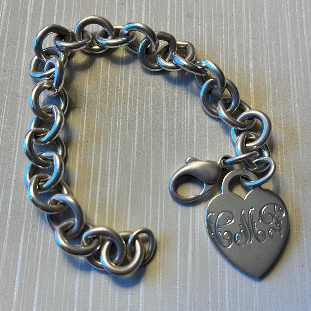 Tiffany & Co ID round link chain bracelet